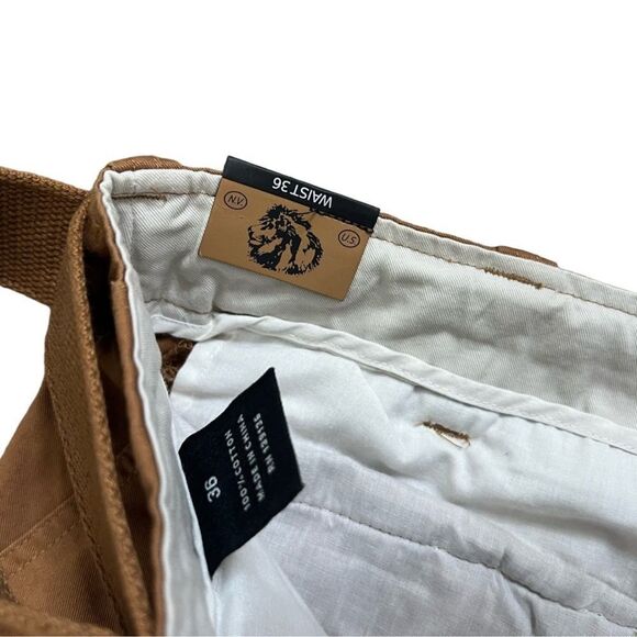 Men's Gray Earth Khaki Cargo Shorts size 36 - Picture 4 of 6